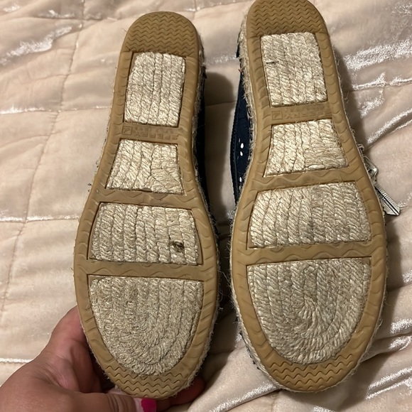 Sperry Top-Sider Navy Blue Eyelet Espadrilles Size 7 - Picture 8 of 8